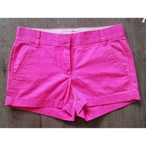 JCREW Pink Chino short shorts